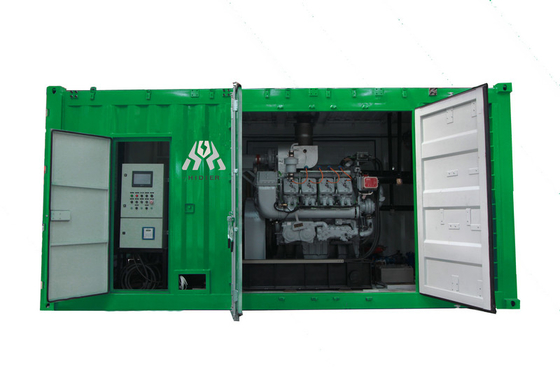 Soundproof Natural Gas Generators , Water Cooled Power Genset