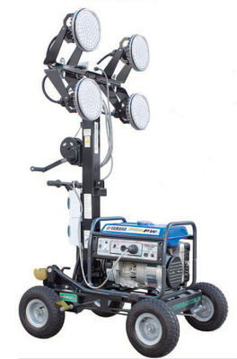 400Wx4 LED Lamps Mobile Lighting Tower With Yamaha Generator